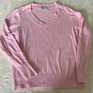 Vineyard Vines Pink V-Neck Sweater